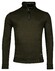 Baileys Sweatshirt Half Zip Allover Honeycomb Trui Donker Groen