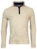 Baileys Sweatshirt Half Zip Allover Slub Waffle Pullover Beige