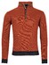Baileys Sweatshirt Zip 2Tone Front Jacquard Interlock Pullover Brique