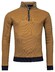 Baileys Sweatshirt Zip 2Tone Front Jacquard Interlock Pullover Ocher