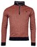 Baileys Sweatshirt Zip Allover Jacquard Dotted Structure Pattern Trui Russet Brown