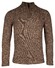 Baileys Top Cable Knit Half Zip Single Knit Pullover Brown