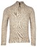 Baileys Top Cable Knit Half Zip Single Knit Pullover Dark Sand