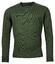 Baileys Two Ply Scottish Lambswool V-Neck Pullover Single Knit Trui Donker Groen