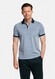 Baileys Two-Tone Oxford Piqué Polo Deep Denim Blue