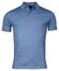 Baileys Uni 2-Tone Piqué Polo Midden Blauw