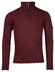 Baileys Uni Color Allover Waffle Texture Interlock Half Zip Sweatshirt Pullover Aubergine