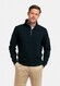 Baileys Uni Color Allover Waffle Texture Interlock Half Zip Sweatshirt Trui Navy