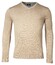 Baileys Uni Color Cotton V-Neck Single Knit Pullover Beige