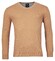 Baileys Uni Color Cotton V-Neck Single Knit Pullover Dark Sand