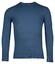 Baileys Uni Color Crew Neck Single Knit Pullover Denim Blue