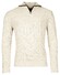 Baileys Uni Color Half Zip Allover Structure Knit Trui Kitt