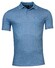 Baileys Uni Melange Two-Tone Piqué Poloshirt Bright Cobalt