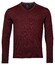 Baileys Uni Merino V-Neck Single Knit Pullover Bordeaux