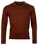 Baileys V-Hals Merinowol Uni Color Single Knit Trui Deep Red