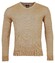 Baileys V-Hals Merinowol Uni Color Single Knit Trui Donker Zand