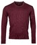 Baileys V-Hals Merinowol Uni Color Single Knit Trui Light Aubergine