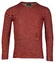 Baileys V-Neck Allover 2-Tone Structure Knit Trui Stone Red
