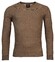 Baileys V-Neck Allover 2-Tone Structure Knit Trui Taupe