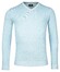 Baileys V-Neck Body And Sleeves Two-Tone Structure Jacquard Pullover Mid Blue