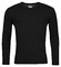 Baileys V-Neck Cotton Cashmere Single Knit Pullover Black