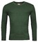 Baileys V-Neck Cotton Cashmere Single Knit Pullover Dark Green