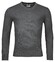 Baileys V-Neck Cotton Cashmere Single Knit Pullover Dark Grey