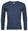 Baileys V-Neck Cotton Cashmere Single Knit Pullover Deep Denim Blue