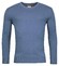 Baileys V-Neck Cotton Cashmere Single Knit Pullover Denim Blue