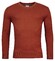 Baileys V-Neck Cotton Cashmere Single Knit Pullover Stone Red