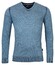 Baileys V-Neck Cotton Plated Pullover Blue Heaven