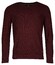 Baileys V-Neck Cotton Structure Knit Pullover Aubergine