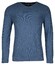 Baileys V-Neck Cotton Structure Knit Pullover Denim Blue