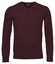 Baileys V-Neck Lambswool Uni Color Single Knit Pullover Aubergine