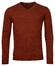 Baileys V-Neck Lambswool Uni Color Single Knit Pullover Deep Red