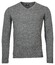 Baileys V-Neck Lambswool Uni Color Single Knit Pullover Grey