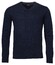 Baileys V-Neck Lambswool Uni Color Single Knit Pullover Navy