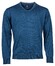 Baileys V-Neck Merino Pullover Single Knit Pullover Turquoise Blue
