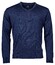 Baileys V-Neck Merino Pullover Single Knit Trui Blauw