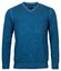 Baileys V-Neck Pullover Allover Plated Pullover Mid Blue