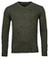 Baileys V-Neck Pullover Lambswool Single Knit Pullover Army Green