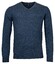 Baileys V-Neck Pullover Lambswool Single Knit Pullover Blue