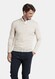 Baileys V-Neck Pullover Lambswool Single Knit Pullover Winter White