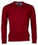 Baileys V-Neck Pullover Single Knit Combed Cotton Pullover Cherry