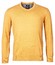 Baileys V-Neck Pullover Single Knit Combed Cotton Pullover Gold Yellow