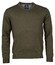 Baileys V-Neck Pullover Single Knit Combed Cotton Pullover Green
