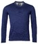 Baileys V-Neck Pullover Single Knit Combed Cotton Pullover Jeans Blue