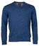 Baileys V-Neck Pullover Single Knit Combed Cotton Trui Blauw