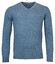 Baileys V-Neck Pullover Single Knit Lambswool Pullover Winter Blue