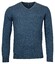 Baileys V-Neck Pullover Single Knit Lambswool Trui Jeans Blauw